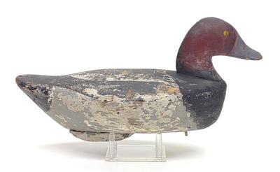 Sale Photo Thumbnail #316: August Heinefield Canvasback Drake Duck Decoy
