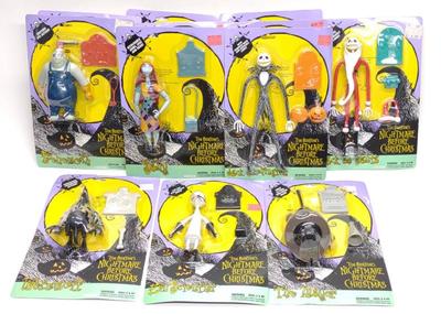 Sale Photo Thumbnail #486: 12 1993 Nightmare Before Christmas Action Figures