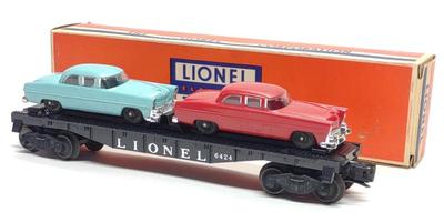 Sale Photo Thumbnail #282: Lionel 6424 Automobile Flat Car Complete w/ Box