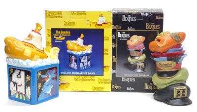Sale Photo Thumbnail #172: 2 Vandor The Beatles Yellow Submarine Coin Banks