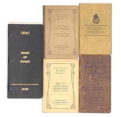 Sale Photo Thumbnail #414: (5) Antique & Vintage Railroad Manuals & Pamphlets