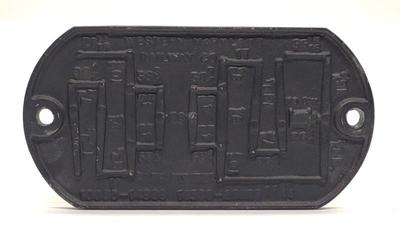 Sale Photo Thumbnail #357: Western Maryland Railway Brake Diagram Plate