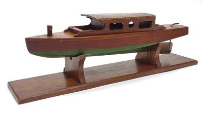 Sale Photo Thumbnail #93: 1938 Signed Cabin Cruiser Pond Boat Scale Model