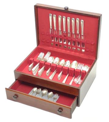 Sale Photo Thumbnail #9: 70 pc Sterling Silver International Courtship Set