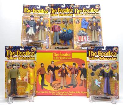 Sale Photo Thumbnail #160: 5 McFarlane Toys The Beatles Action Figures w/ Box