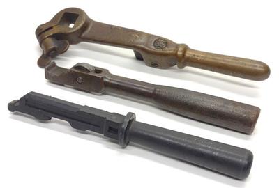 Sale Photo Thumbnail #384: 3 Railroad Locomotive Train Brake Control Handles