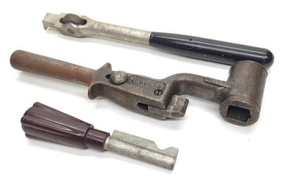 Sale Photo Thumbnail #387: 3 Railroad Locomotive Train Brake Handles/Reverser
