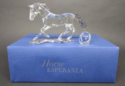 Sale Photo Thumbnail #401: Swarovski Horse Esperanza Crystal Figurine w/ Box