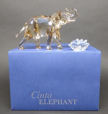 Sale Photo Thumbnail #389: Swarovski Cinta Elephant Crystal Figurine w/ Box