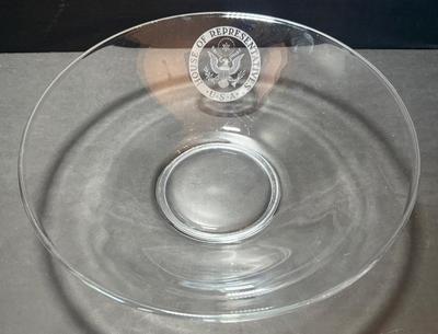 Vintage Crystal House of Representatives HOUSE OF REPRESENTATIVES Presentation Bowl 12"
