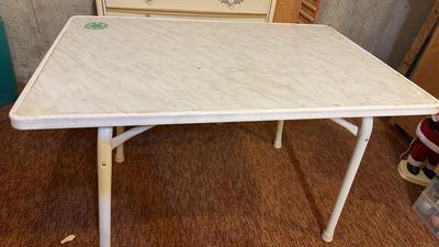 Fold Up Vintage Utility Table