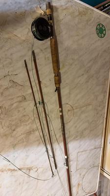 Wright & McGill Vintage Fly Fishing Pole With Reel