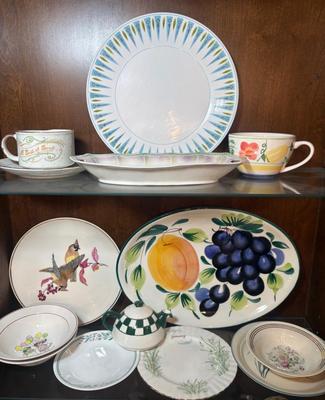 Various Misc. Platters & Bowls Including Corelle