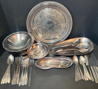 Assorted Silver Plate Items