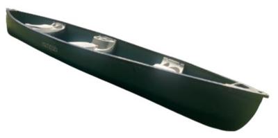 Sun Dolphin Mackinaw 15.6' 3-Person Canoe, Green