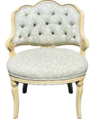 French Bergere Upholstered Slipper Chair
