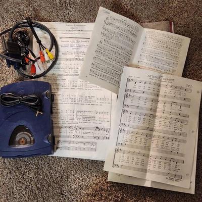 Iomega zip 250 disk drive plus religious music sheets
