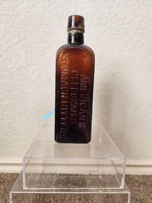 Circa 1800s medicine bottle celebrated stomach bitters