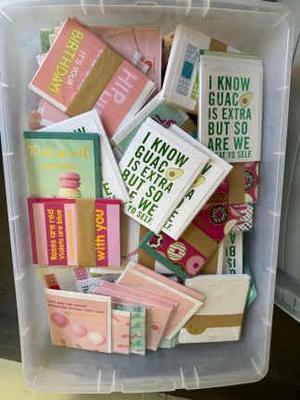 Greeting card assortment a large mixed lot bin not included)