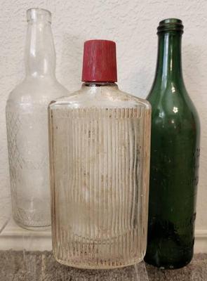 3 vintage bottles
