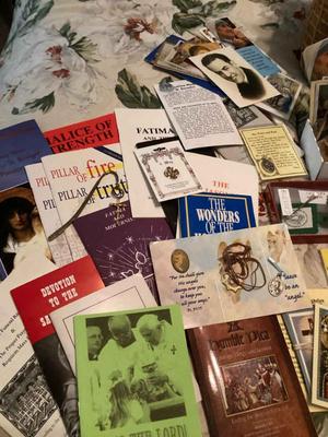 Religious items in box