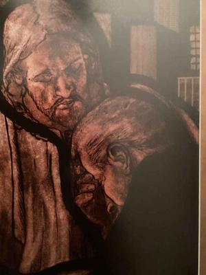 Modern religious print a 21a12 w a 25a h