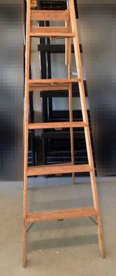 Commercial division ladder a 6 back shelves not included)