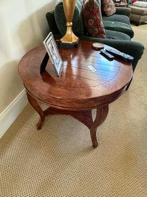 Pair of End Tables - 30” diameter, 24”h
