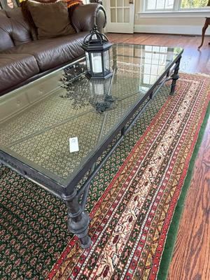 Metal & Glass Coffee Table 