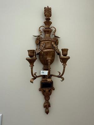 Pair of Neoclassical Sconces 32”h x 9”w