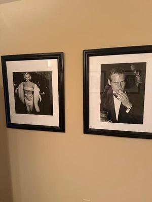 Set of 6 Movie Theatre prints - Paul Newman, Marilyn Monroe
29 x 33 