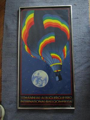 Sale Photo Thumbnail #72: Limited edition poster of Alburquerque Balloon Fiesta 1982.   Signed by St. Germain  396 out of 500.   