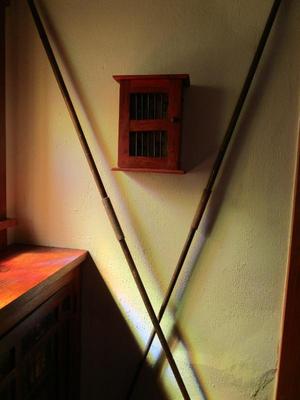 Sale Photo Thumbnail #64: Two Wooden javelins (one from Gill & Co., Urbana, ca 1950)