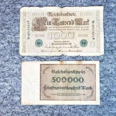 Pre ww2 german paper currency