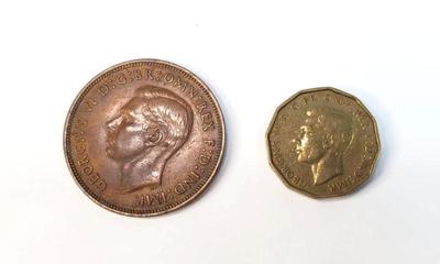 1937 1938 british king george coins