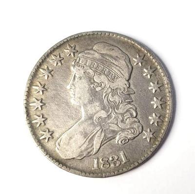 1831 capped bust half dollar