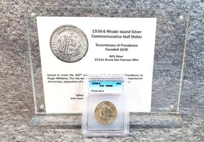 1936 s rhode island commemorative tercentenary half dollar