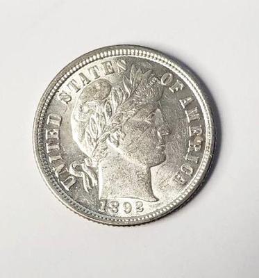1892 barber dime