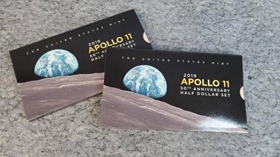 Apollo 11 50th anniversary kennedy half dollar coins