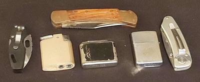 POCKET KNIVES AND LIGHTERS