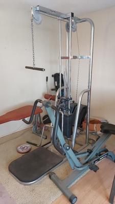 LARGE LOT OF GYM EQUIPMENT 