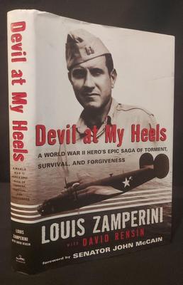 SIGNED "DEVIL AT MY HEELS" BY WWII HERO LOUIS ZAMPERINI