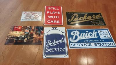 REPRODUCTION METAL VEHICLE ADVERTISING SIGNS
