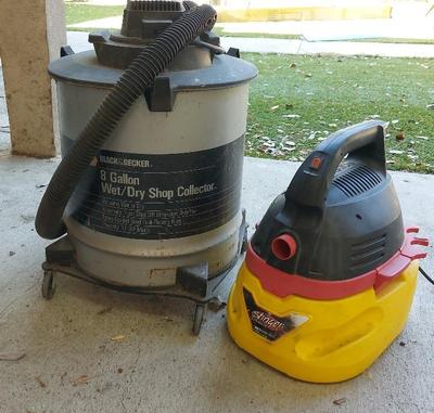 TWO WORKING WET/DRY VACUUMS
