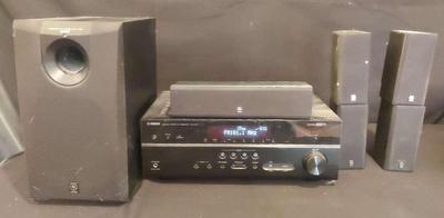 YAMAHA SPEAKERS SYSTEM AND YAMAHA SOUND AV RECEIVER RX-V477