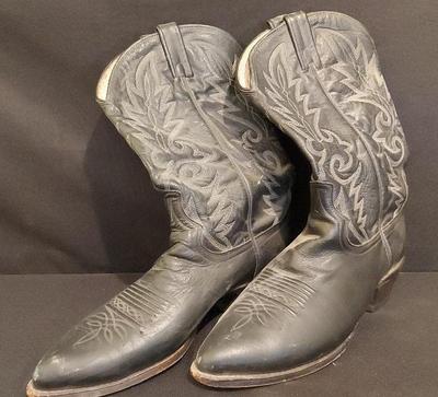 DAN POST MEN'S LEATHER COWBOY BOOTS #2 (SIZE 10 1/2)