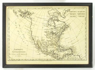 Sale Photo Thumbnail #76: Map of America published in Paris, 1780