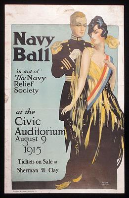 Sale Photo Thumbnail #54: Scarce 1915 Navy Ball poster
