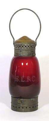 Sale Photo Thumbnail #57: Rare lantern from the Boston, Lowell & Concord Railroad, 1880s