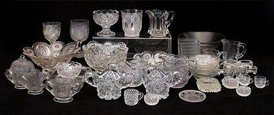 Sale Photo Thumbnail #56: Large selection of antique and vintage glassware